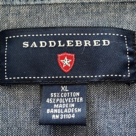 Saddlebred Mens Oxford Size XL - Picture 3 of 10